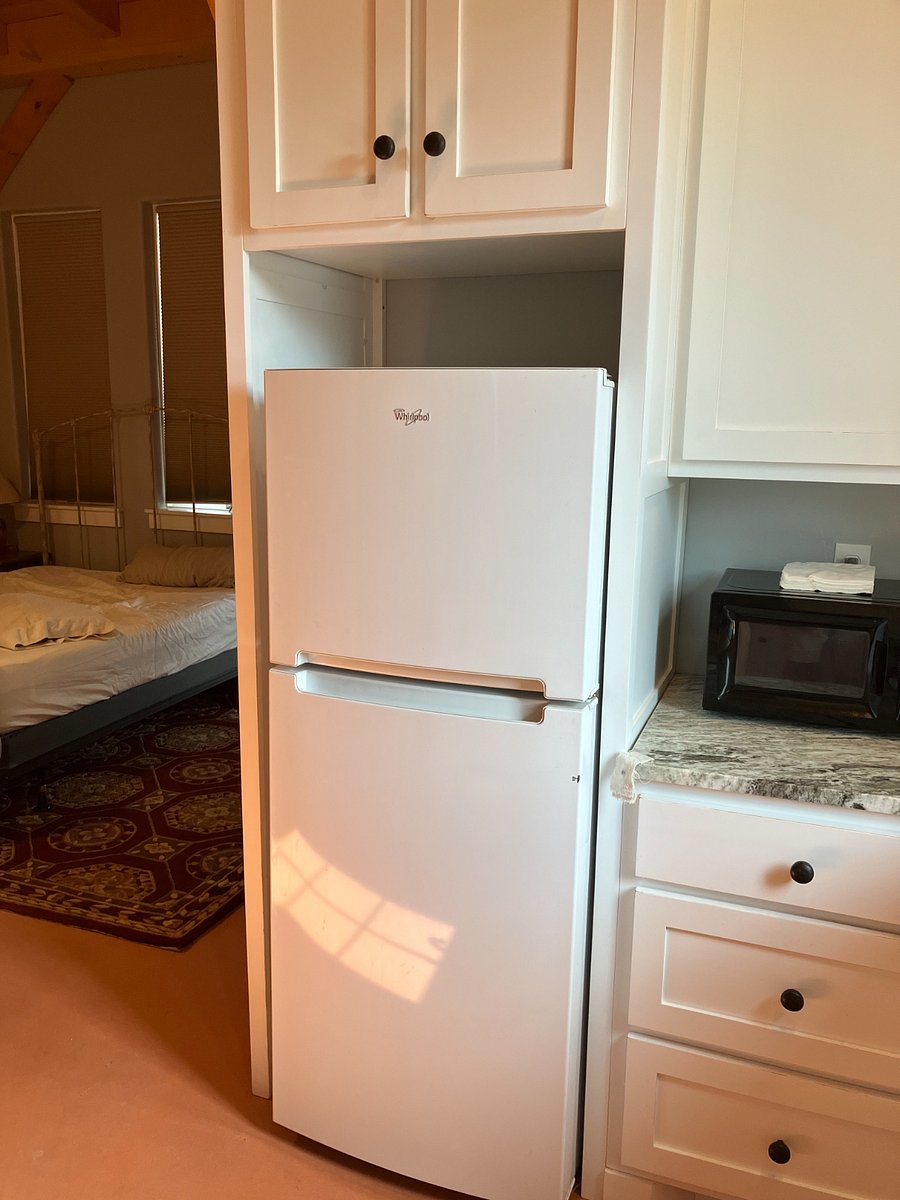 Mid-size fridge & microwave