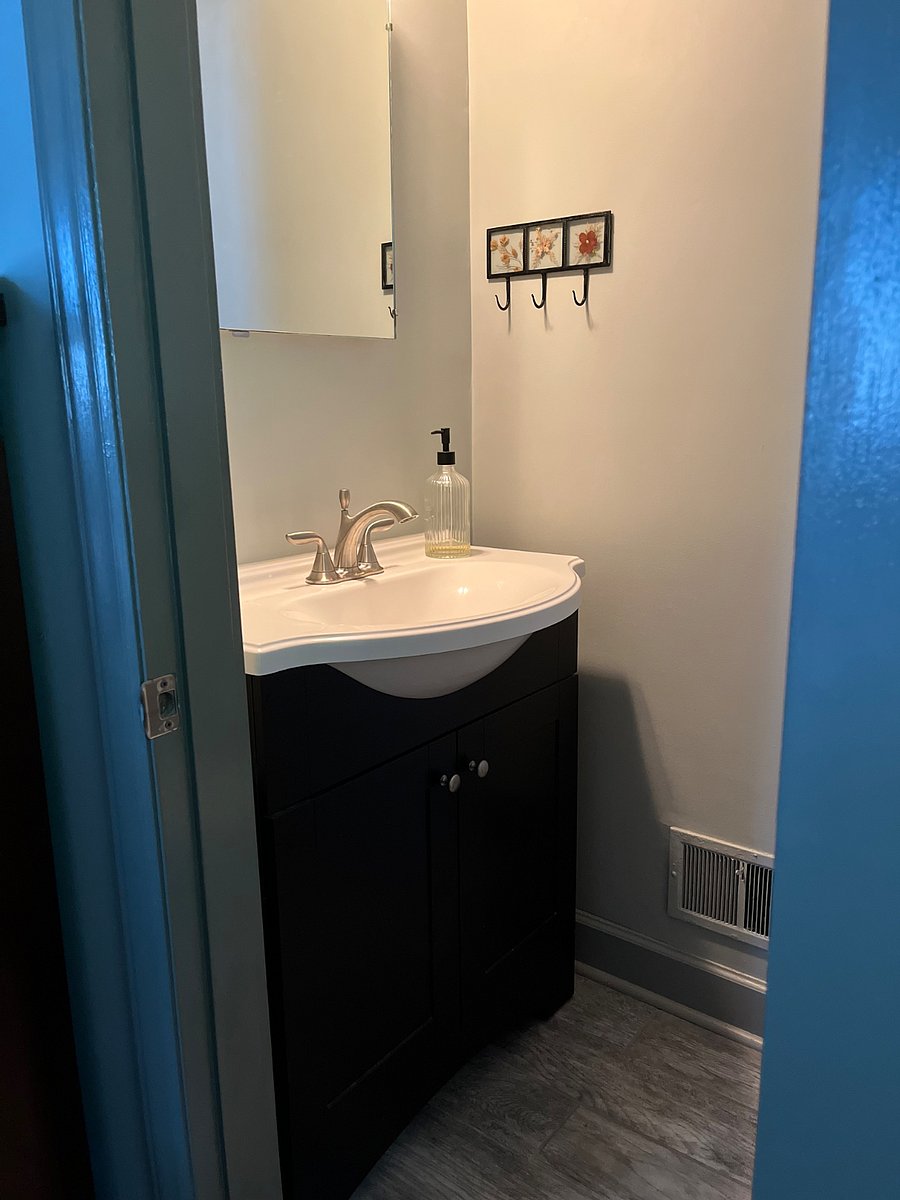 Half bath in the primary bedroom