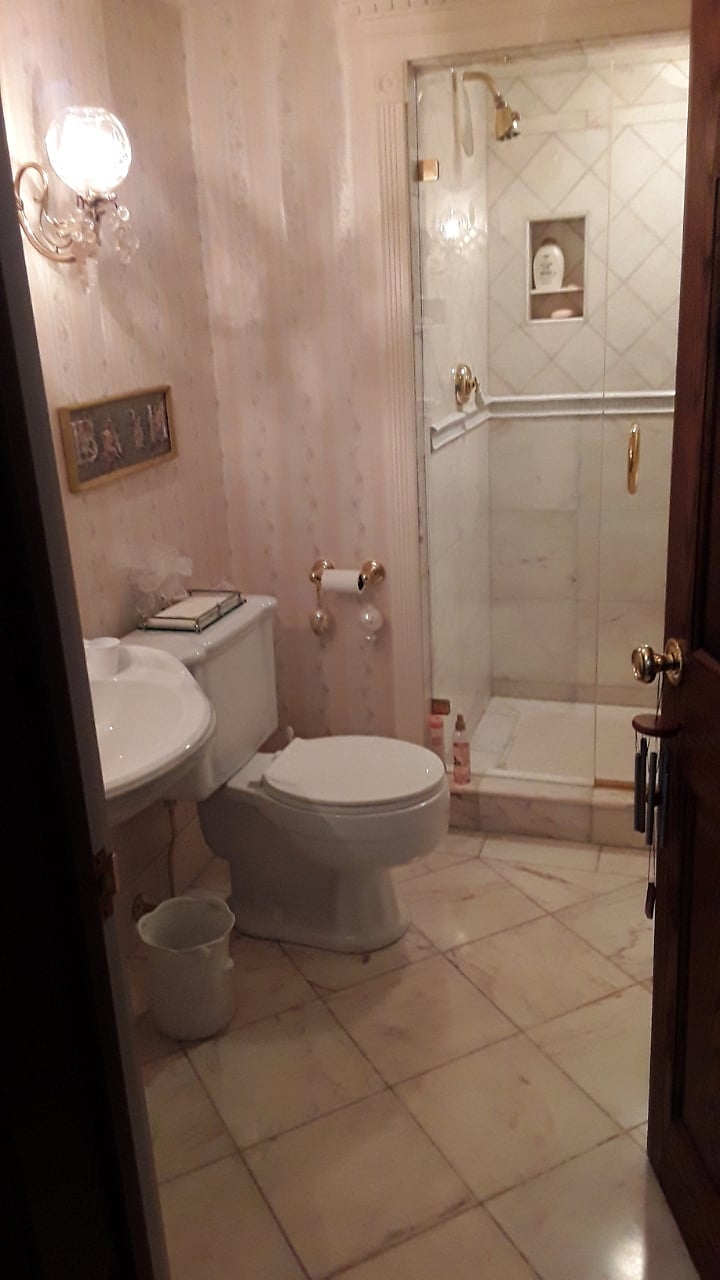 second bathroom available with walk in shower