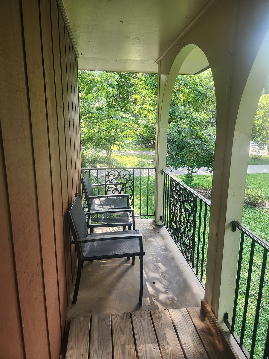 Balcony from Master BR with 2 chairs and Table