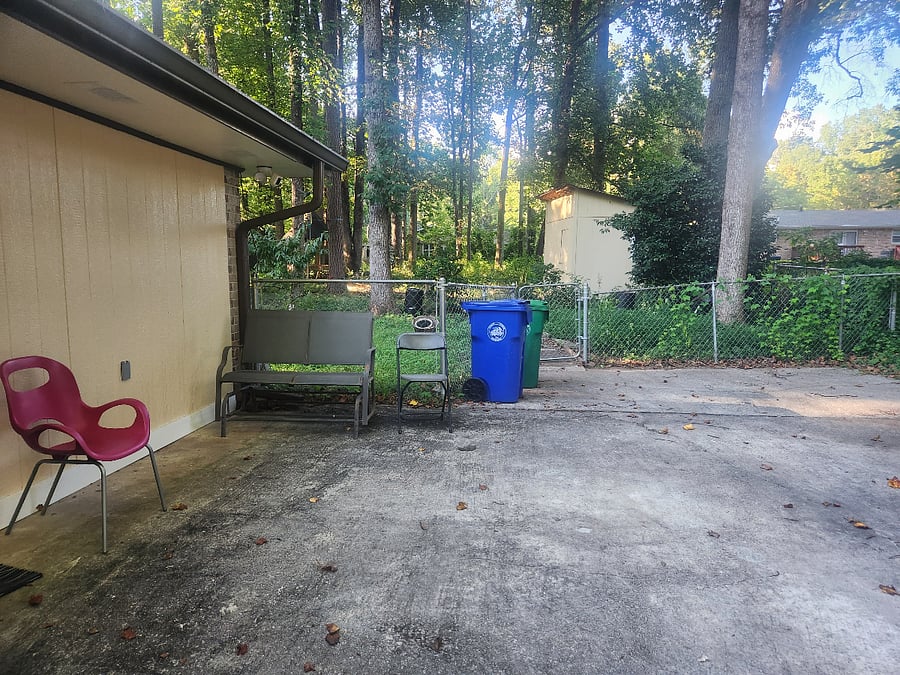 Parking beside the Back Sunroom 1