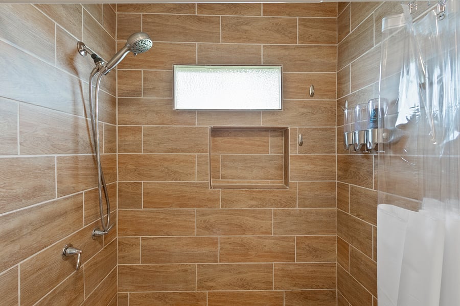Cute bathroom, includes starter bath soap, shampoo, conditioner