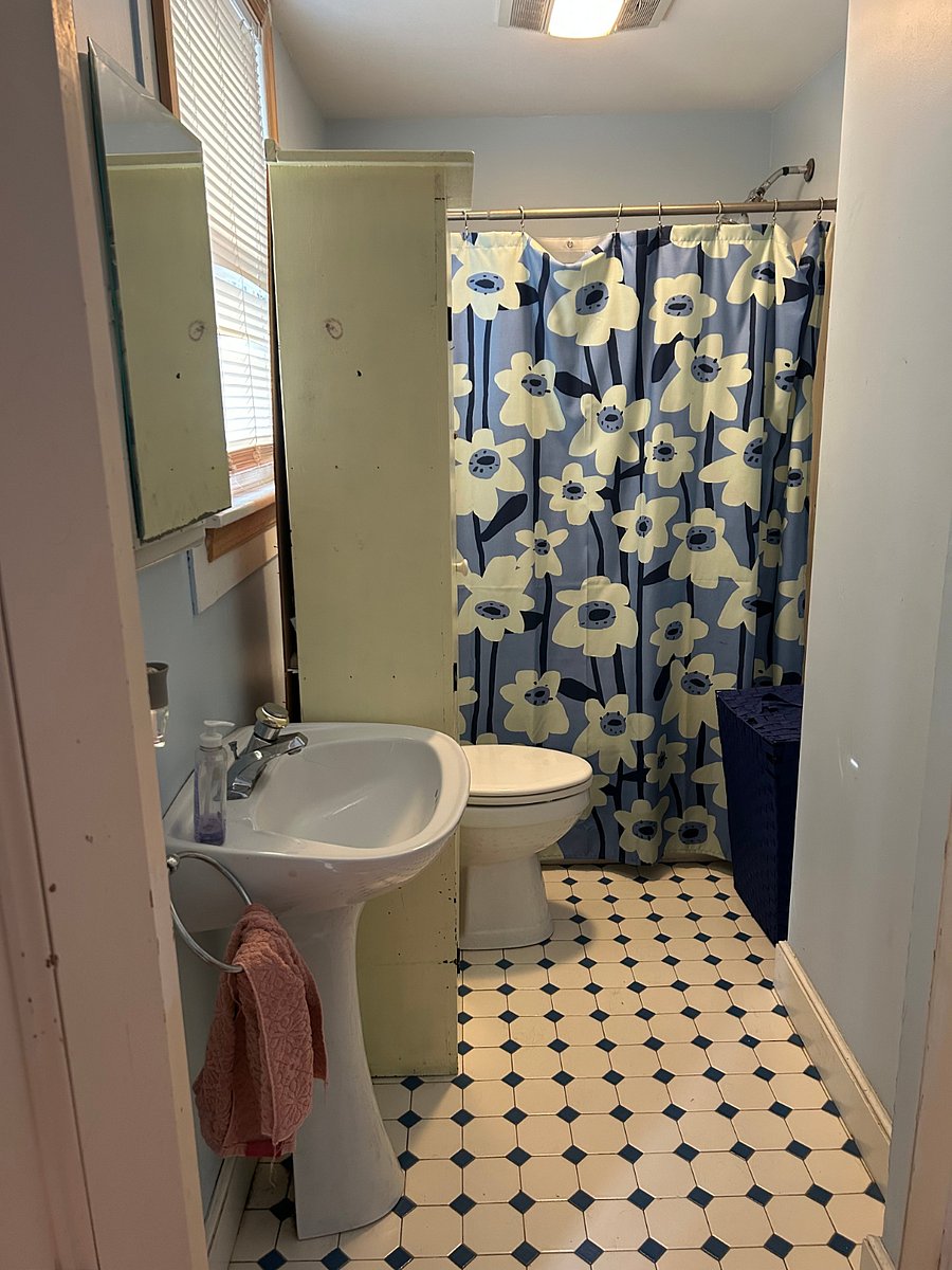 Bathroom will be freshly painted and have updated storage.
