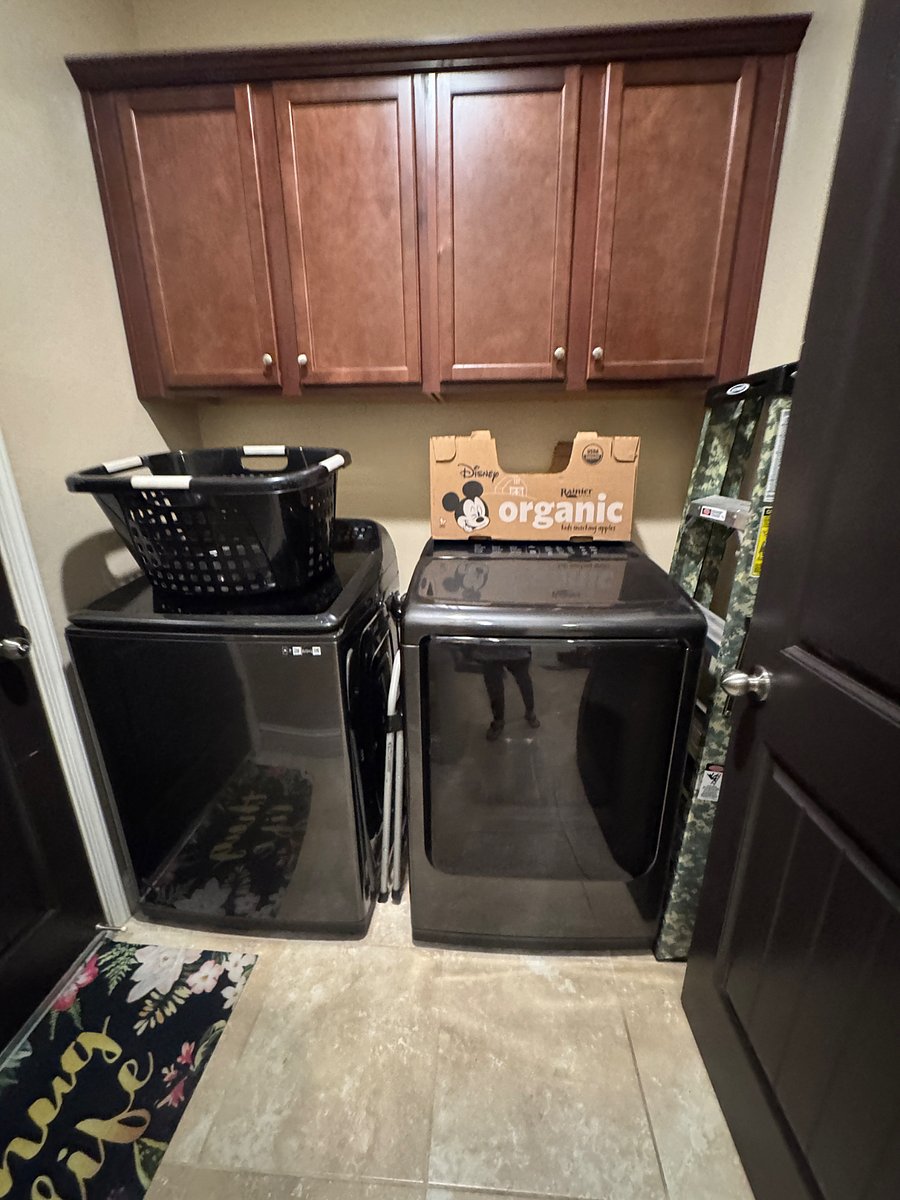Washer and Dryer Available for use in laundry room.