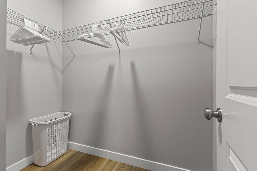 All rooms equipped with large closets, hangers and a laundry basket