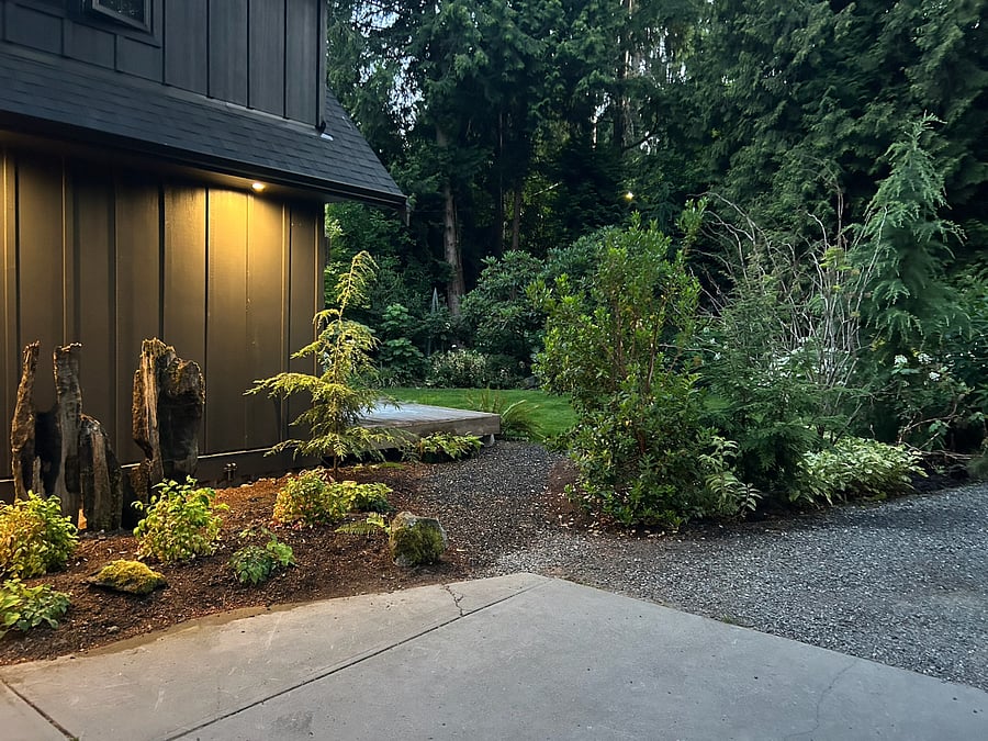 Path to Deck and Sliding Doors