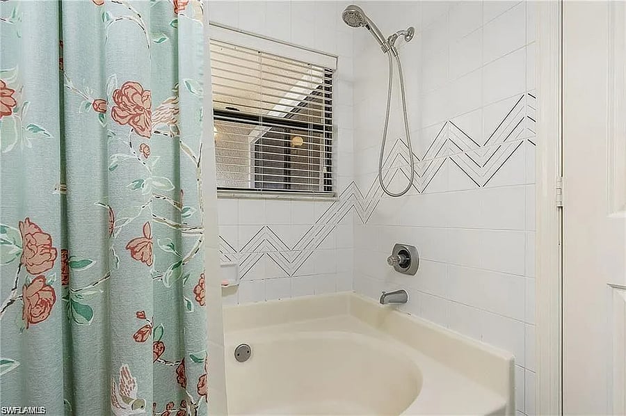 Large tub and shower.