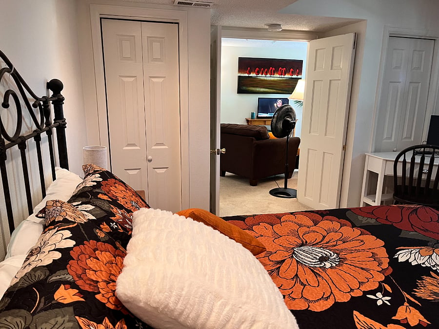 Bedroom and Living Room
