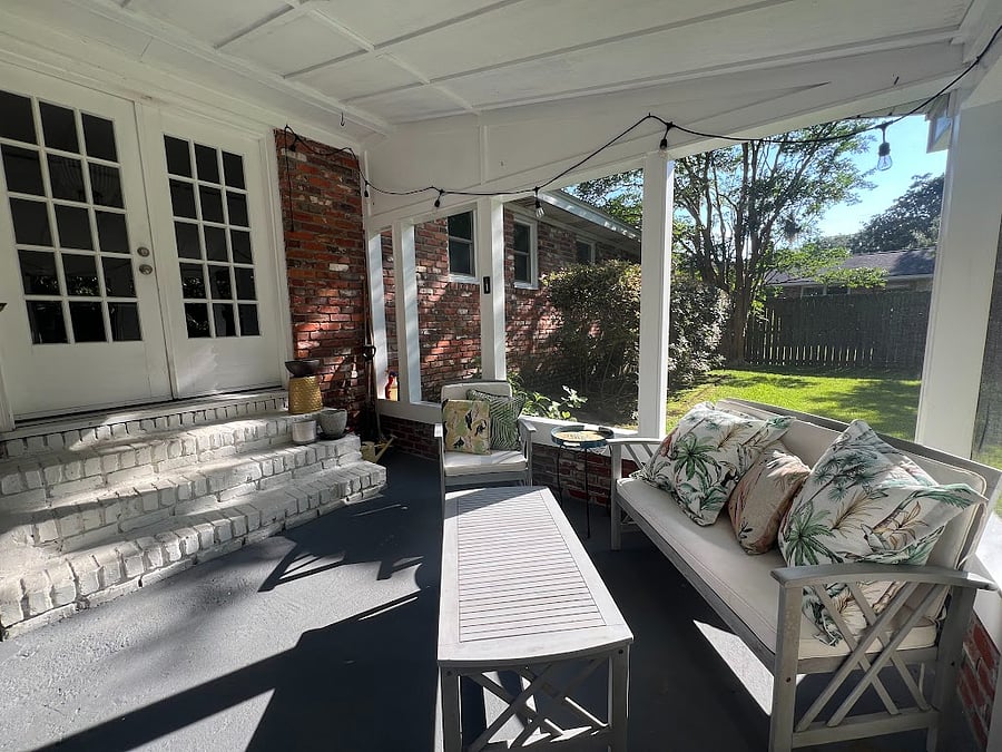 Screened porch