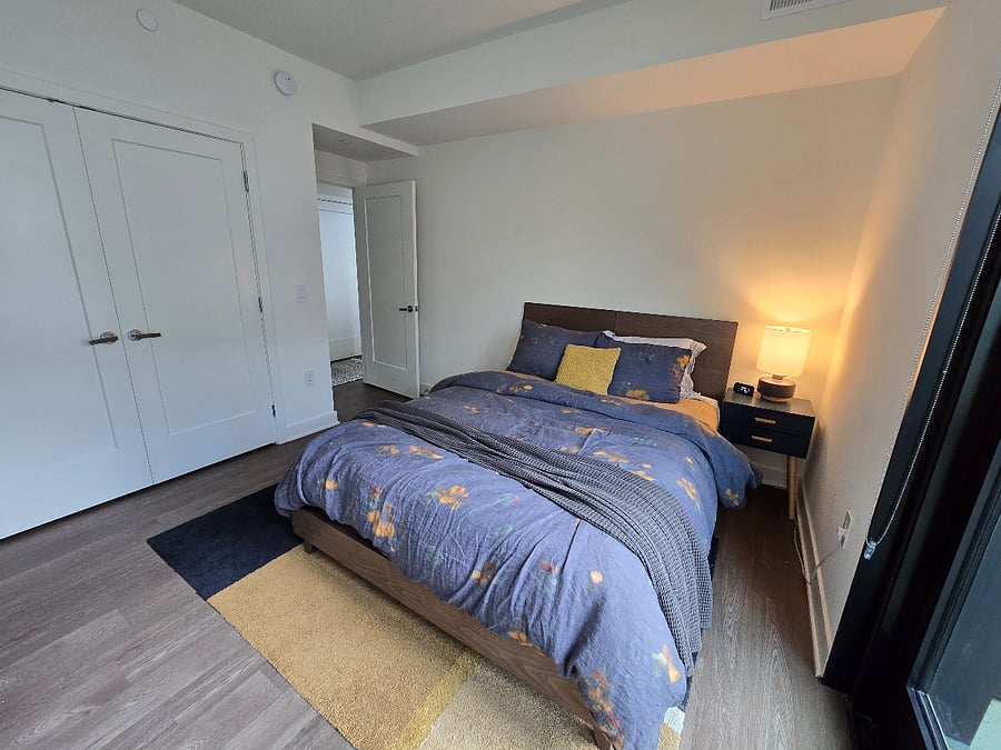Queen-sized bed