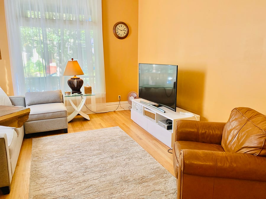 Living room with comfortable chair