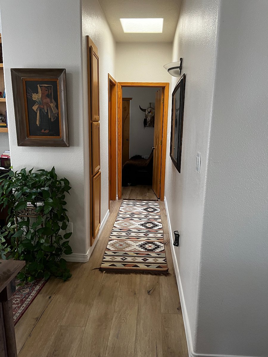 Hallway to bathroom and 2nd bedroom