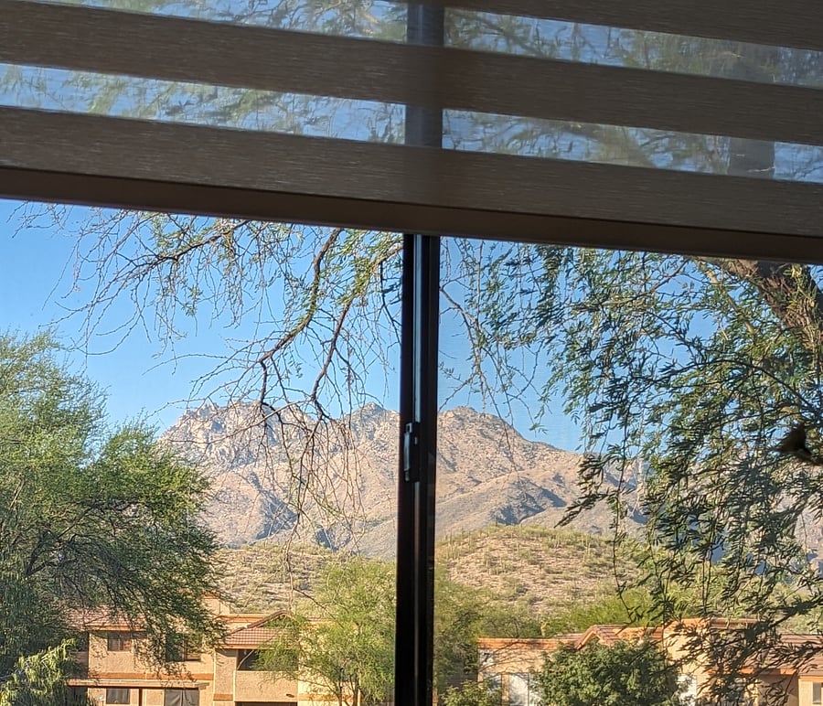 The Catalinas from the dining area