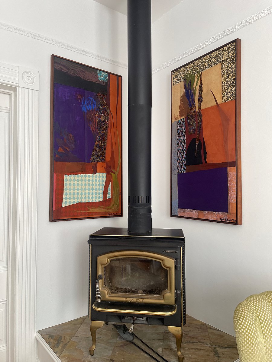 Original Art and wood burning stove