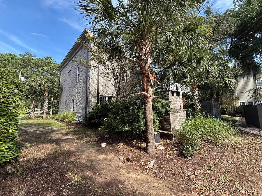 View of back/side of house.  