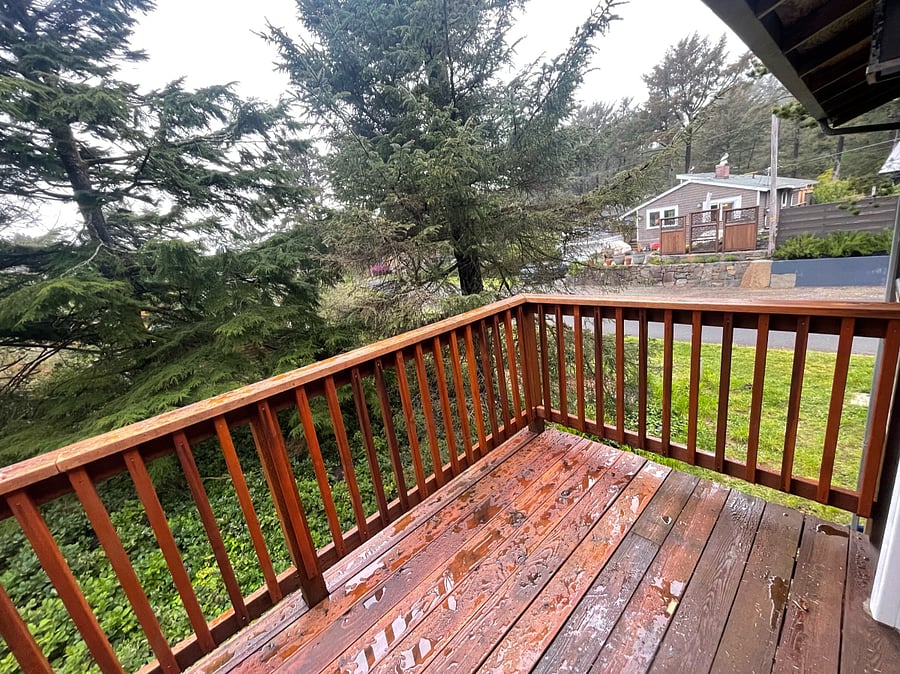 Deck with ocean view
