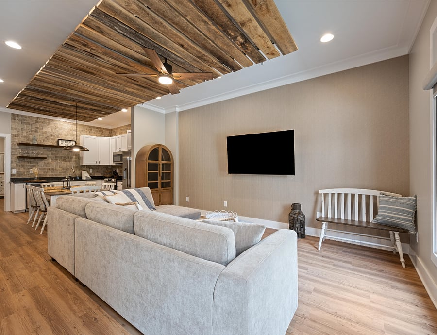 Living Room with smart tv