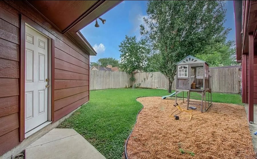 Backyard play area