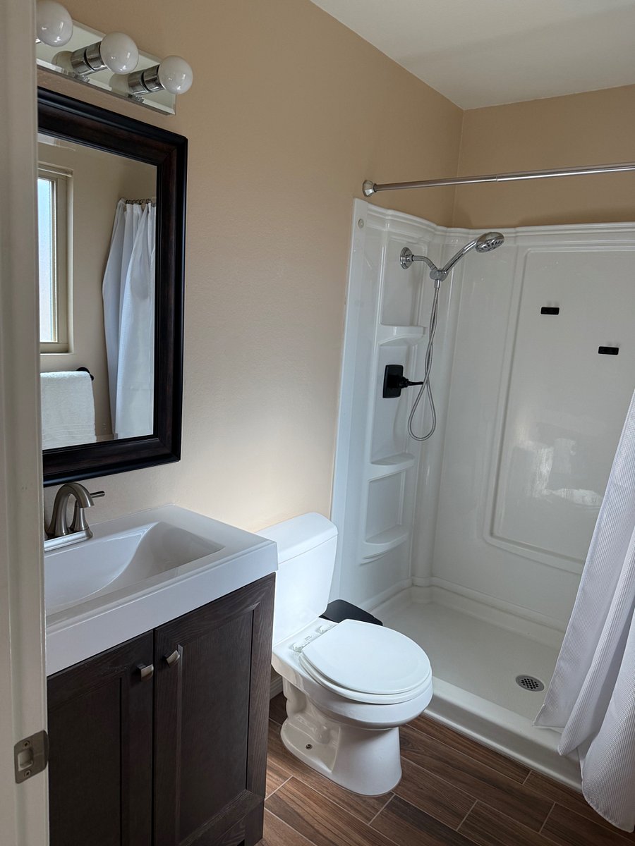 Your private bathroom accessible only from inside your master bedroom.