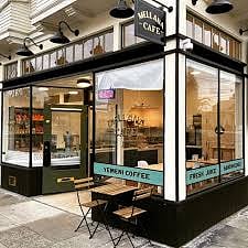 Mallena Cafe, sweet coffee shop with fresh juices, espresso drinks and aca bowl a few blocks away.