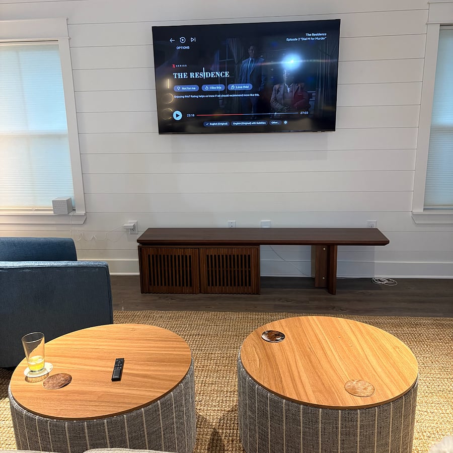 Catch a movie or your favorite game on the big screen.