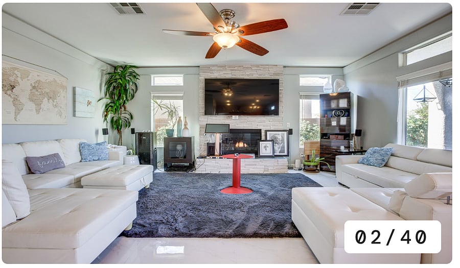 Cozy Family Room - Features a fun karaoke machine and vibrant ceiling LED lighting, creating the perfect space for entertainment and relaxation.