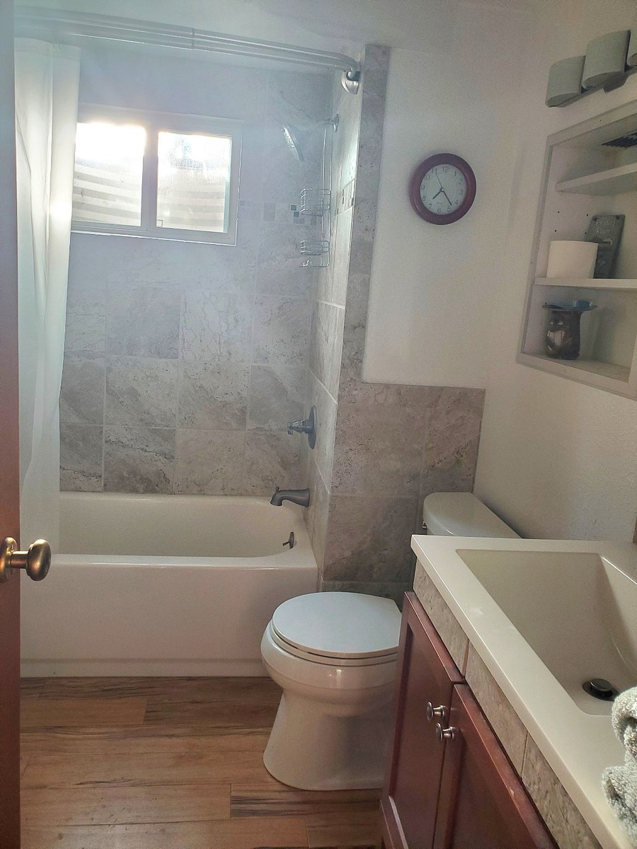 Morning sun in your private bathroom