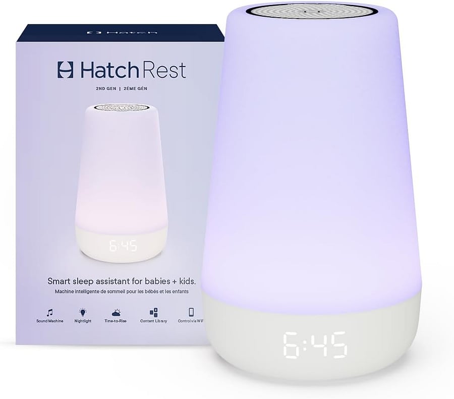 We have a Hatch Baby Rest available to those traveling with children.