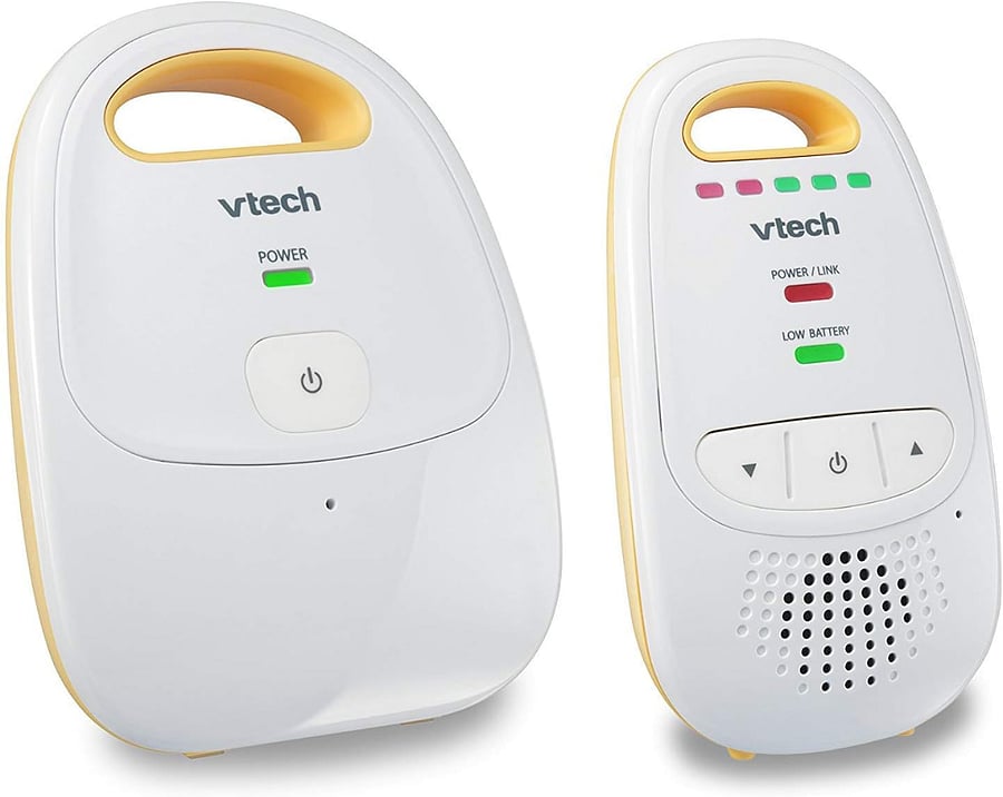 We have a vTech baby monitor available to those traveling with children.