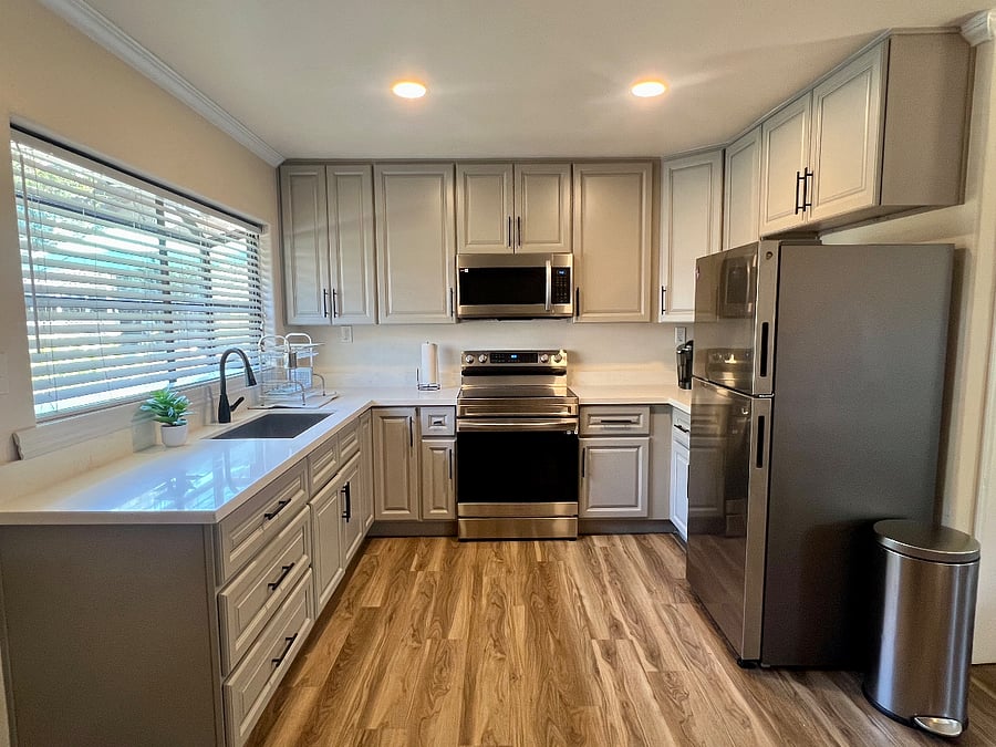 Newly remodeled kitchen. 