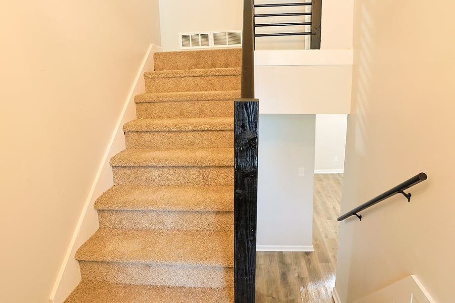 Front door entrance. Split level entry.