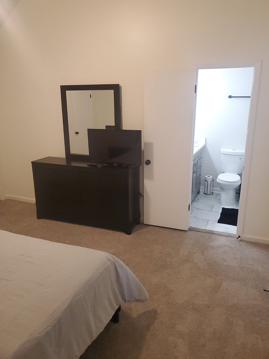 Bedroom dresser and TV