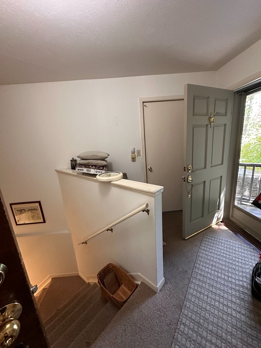 separate and private entrance to basement apartment
