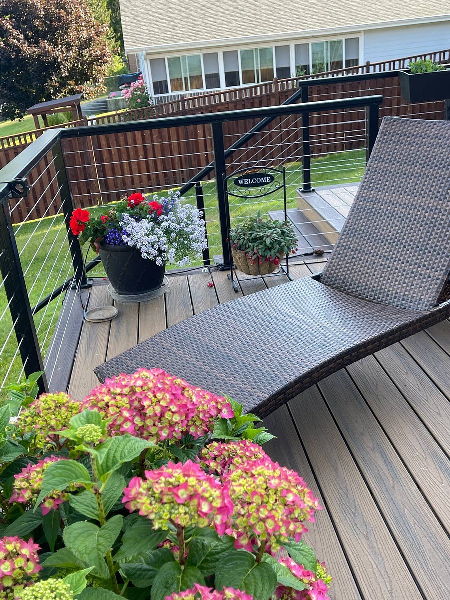Deck Furniture stored inside during the winter to stay like-new when not in use.