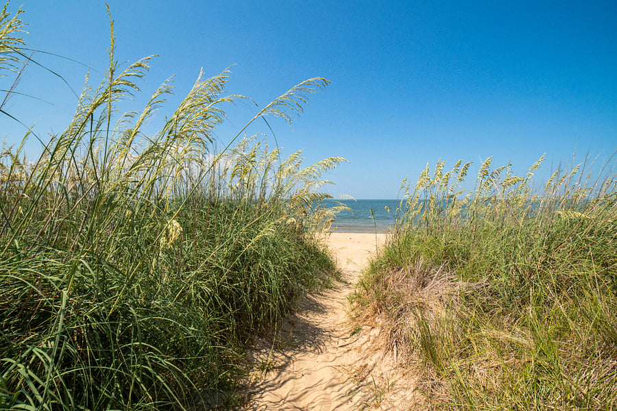 Private Beach Access Path to Beach
