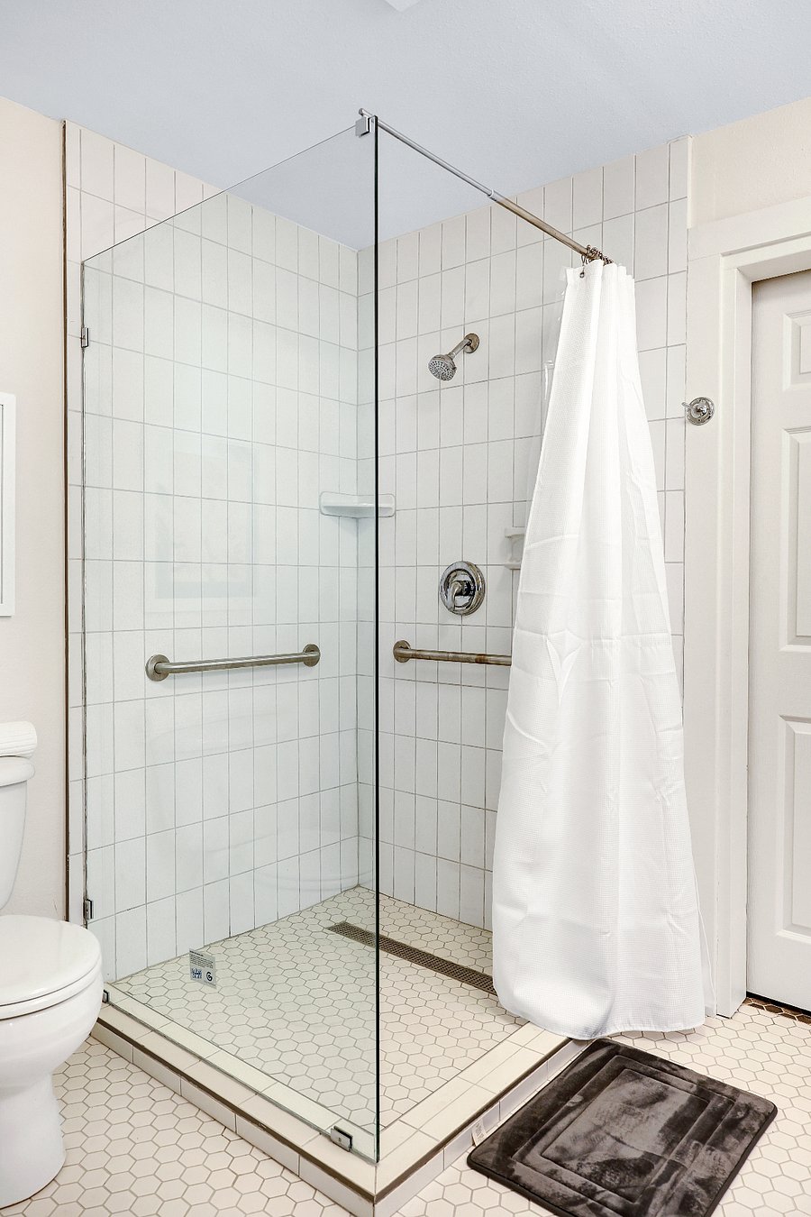 Shower with Grab Bars
