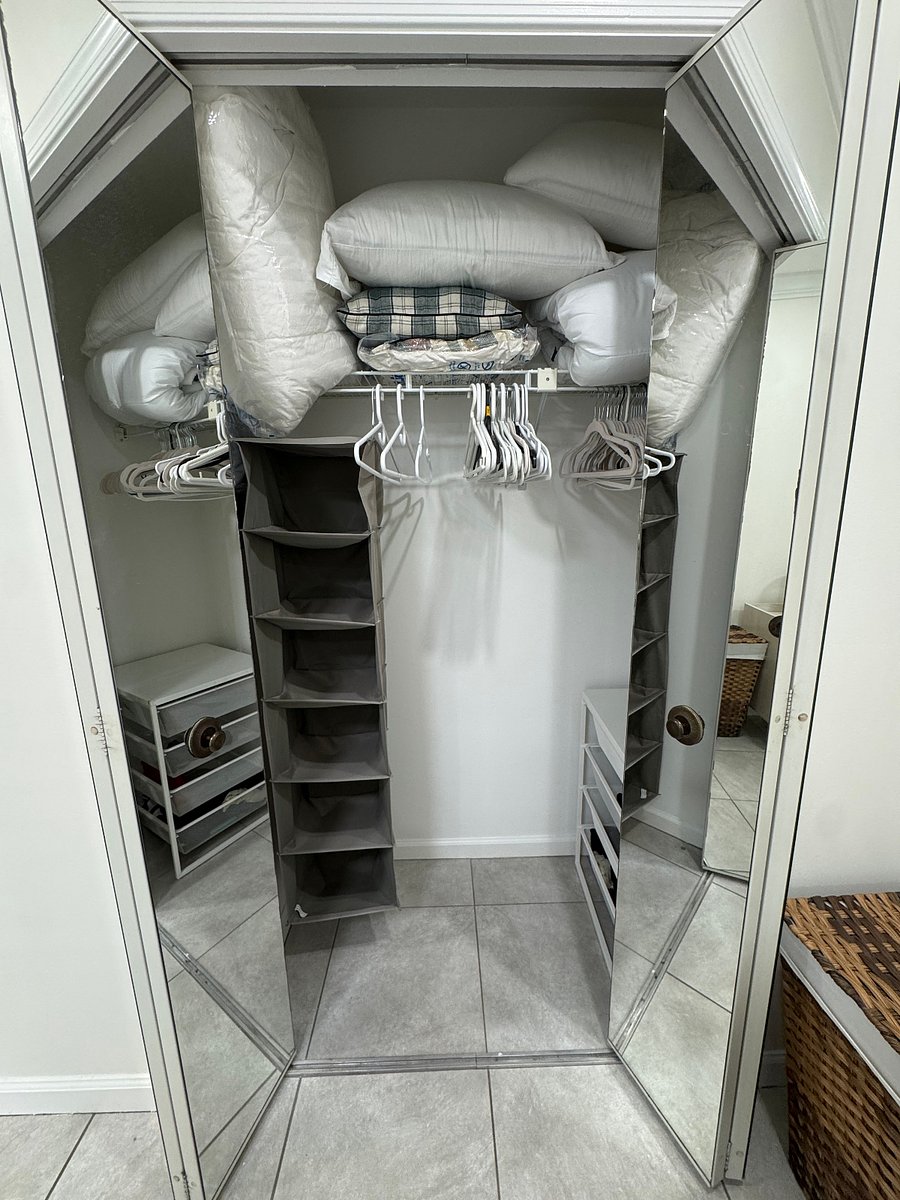 Large closet with storage