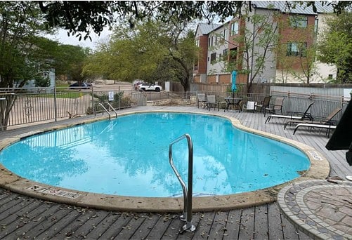 There is a pool on site and an outdoor grill. 