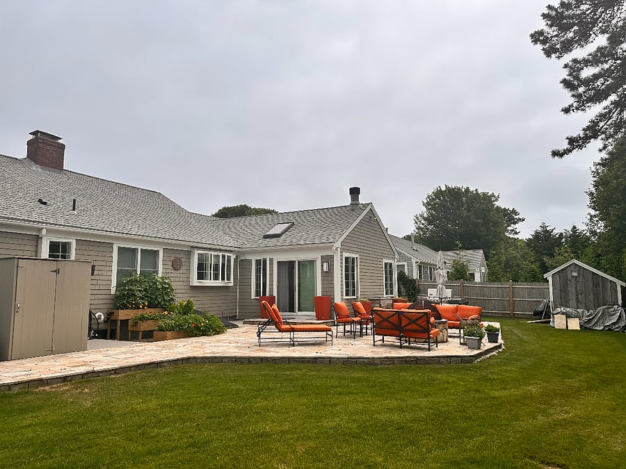 Large backyard