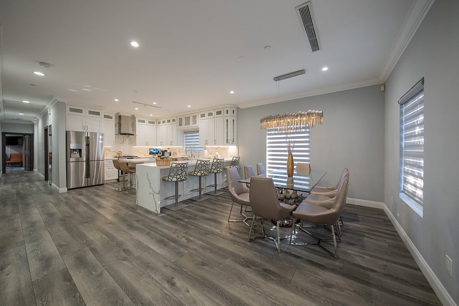 Dining/Kitchen/Hallway