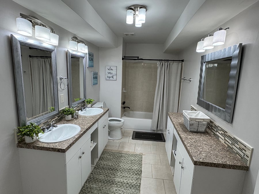 Double Vanity Bathroom
