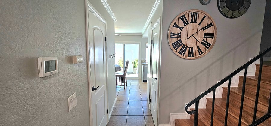 Downstairs Hall from Living Room to Kitchen