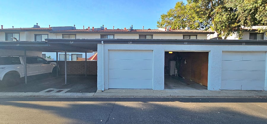 Two parking spaces available. One car garage and assigned carport.