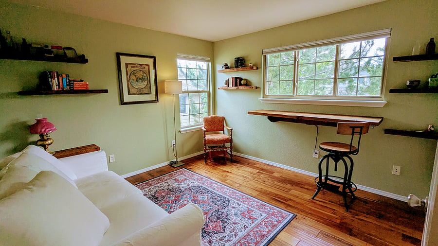 Office, desk, chair, queen sleeper sofa