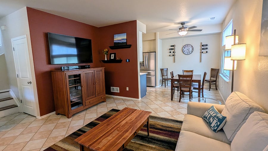 Living and dining rooms