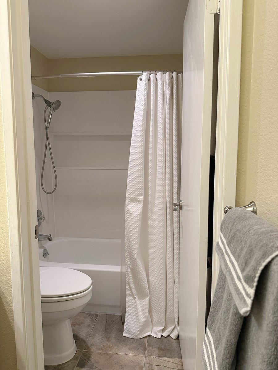 Master Tub, Shower and Toilet
