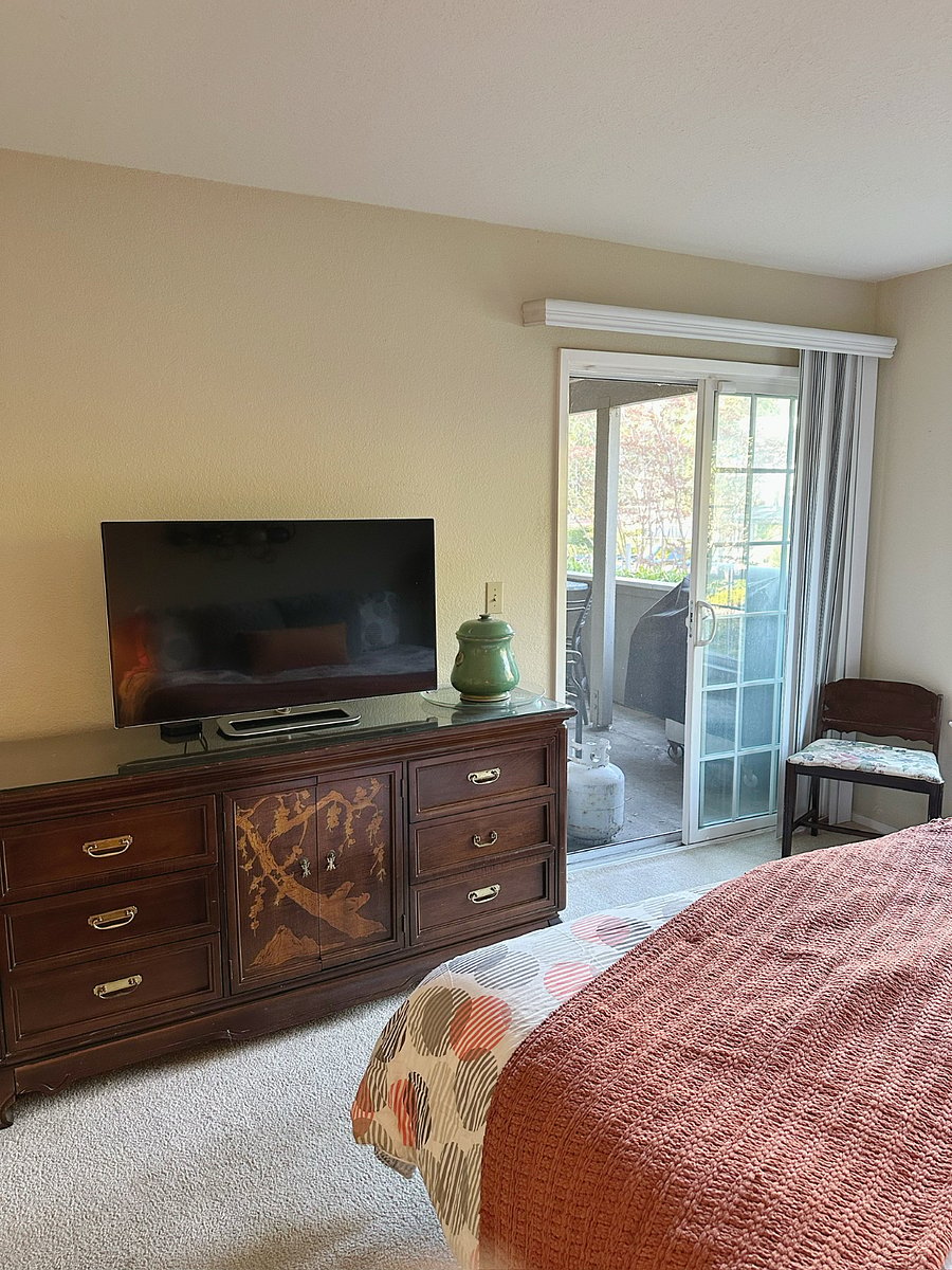 Master King Bedroom with Patio Slider