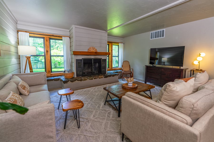Living room with Smart TV