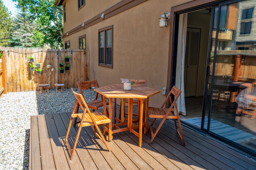 Private Patio with Porch
