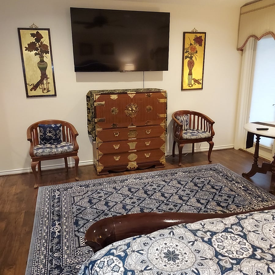 Primary bedroom TV